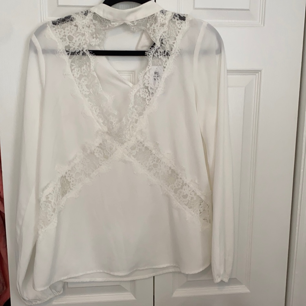 Cream blouse